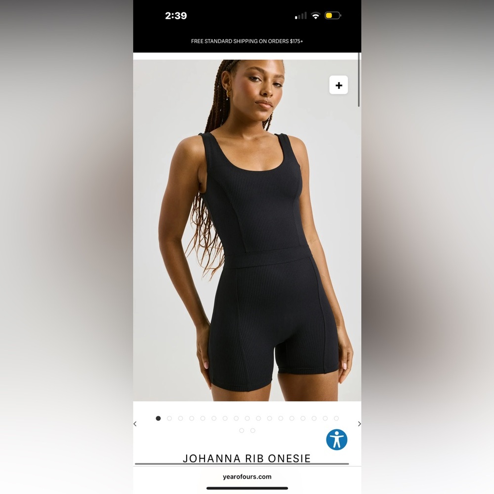 Year of Ours black romper